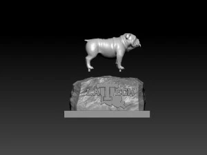 NCAA - EST&Aacute;TUA DE MASCOTE DA UNIVERSIDADE DE LOUISIANA TECH - IMPRES Modelo de Impressão 3D