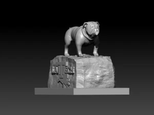 NCAA - EST&Aacute;TUA DE MASCOTE DA UNIVERSIDADE DE LOUISIANA TECH - IMPRES Modelo de Impressão 3D