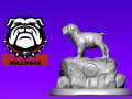 NFL - BULLDOG - THE GEORGIA BULLDOGS FOOTBALL 3D PRINT MODEL 3D 프린트 모델