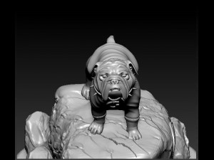 NFL - BULLDOG - THE GEORGIA BULLDOGS FOOTBALL 3D PRINT MODEL 3D Print Model