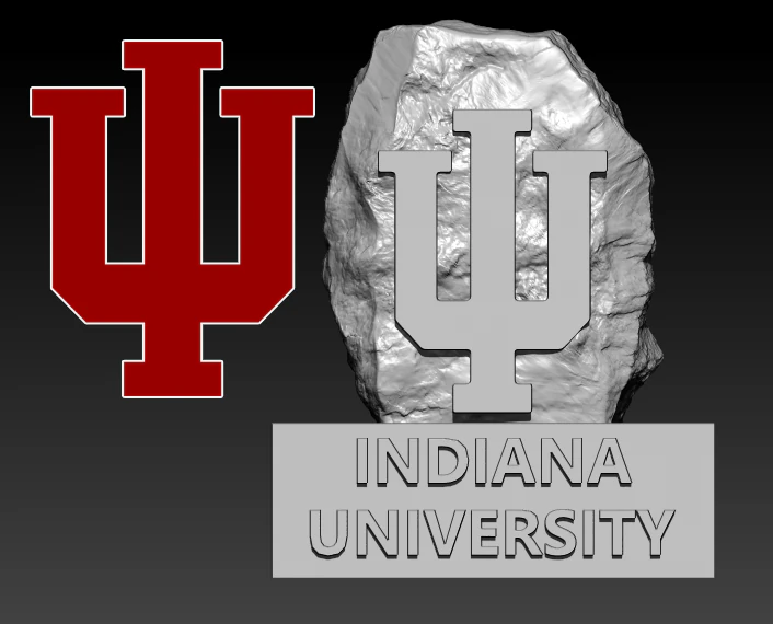 NCAA - INDIANA HOOSIERS UNIVERSITY STATUE DECOR - 3D PRINT 3D Print Model .c4d .max .obj .3ds .fbx .stl .blend 