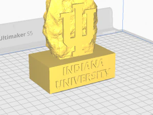 NCAA - INDIANA HOOSIERS UNIVERSITY STATUE DECOR - 3D PRINT 3D Print Model
