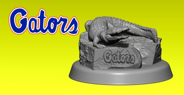 STATUE FLORIDA GATORS FOOTBALL - NCCA - SEC Modèles 3D en vedette .c4d .max .obj .3ds .fbx .stl .blend 