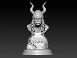 LOGO MINNESOTA VIKINGS - NFC - WOOD MODEL - CNC 3D PRINT MODEL 3D Print Model