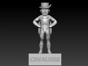 UNIVERSITY OF VIRGINIA MASCOT STATUE - 3D PRINT 3D Print Model