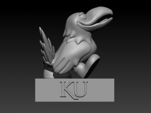 NCAA - KANSAS JAYHAWKS FOOTBALL MASCOT STATUE Modelo de impresión 3D