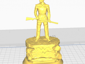 NCAA COLLEGE WEST VIRGINIA MOUNTAINEERS TIM WOLFE DESKTOP STATUES 3D Print Model
