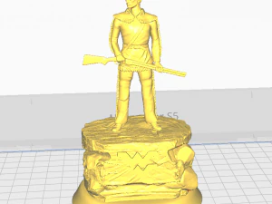 NCAA COLLEGE WEST VIRGINIA MOUNTAINEERS TIM WOLFE DESKTOP STATUES 3D Print Model