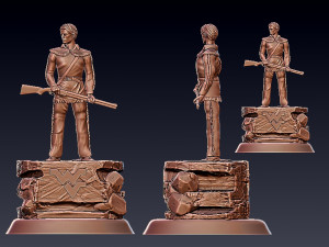 NCAA COLLEGE WEST VIRGINIA MOUNTAINEERS TIM WOLFE DESKTOP STATUES 3D Print Model
