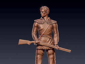 NCAA COLLEGE WEST VIRGINIA MOUNTAINEERS TIM WOLFE DESKTOP STATUES 3D Print Model
