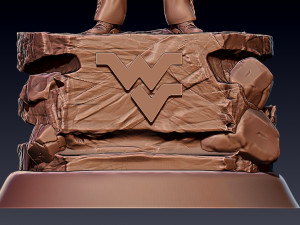 NCAA COLLEGE WEST VIRGINIA MOUNTAINEERS TIM WOLFE DESKTOP STATUES 3D Print Model