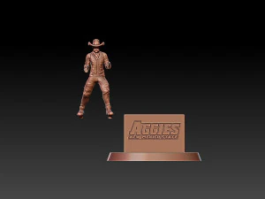 NEW MEXICO STATE AGGIES FOOTBALL STATUE - 3D PRINT 3D Print Model