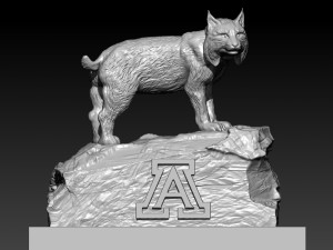 ARIZONA WILDCATS FOOTBALL MASCOT STATUE - 3D PRINT 3D Print Model