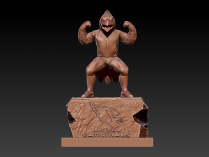 NFL - ARIZONA CARDINALS FOOTBALL MASCOT STATUE - 3D PRINT 3Dプリントモデル
