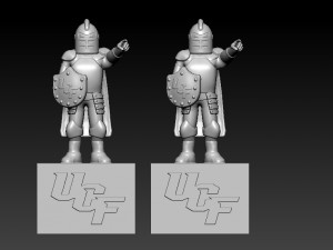 UCF KNIGHTS FOOTBALL MASCOT STATUE - 3D PRINT 3D 打印模型