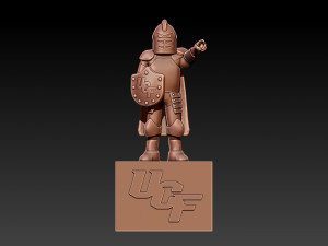 UCF KNIGHTS FOOTBALL MASCOT STATUE - 3D PRINT 3D 打印模型