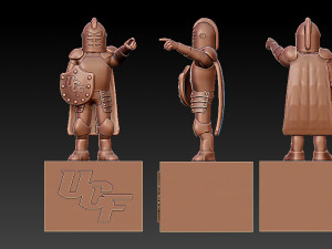 UCF KNIGHTS FOOTBALL MASCOT STATUE - 3D PRINT 3D 打印模型