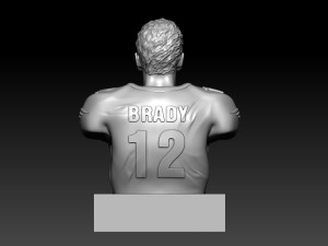 NFL - TOM BRADY - SUPER BOWL MVP - 3D PRINT Modello di stampa 3D