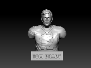 NFL - TOM BRADY - SUPER BOWL MVP - 3D PRINT Modello di stampa 3D