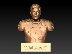 NFL - TOM BRADY - SUPER BOWL MVP - 3D PRINT Modello di stampa 3D