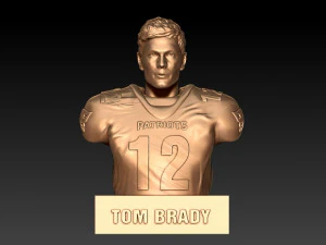 NFL - TOM BRADY - SUPER BOWL MVP - 3D PRINT 3D Print Model