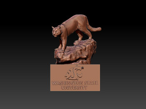 WASHINGTON STATE UNIVERSITY SYMBOL STATUE - 3D PRINT Model do druku 3D