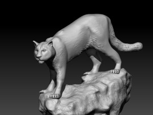 WASHINGTON STATE UNIVERSITY SYMBOL STATUE - 3D PRINT Model do druku 3D