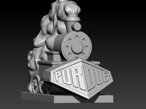 PURDUE BOILERMAKERS FOOTBALL MASCOT STATUE DESTOP - 3D PRINT 3D Baskı Modeli