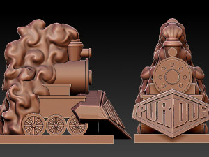 PURDUE BOILERMAKERS FOOTBALL MASCOT STATUE DESTOP - 3D PRINT 3D Baskı Modeli