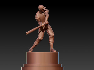 MLB - MALE BASEBALL TROPHY STATUE DESTOP - 3D PRINT 3D Принт Модель