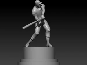 MLB - MALE BASEBALL TROPHY STATUE DESTOP - 3D PRINT 3D Print Model