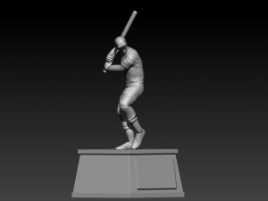 MLB - Baseball player statue destop - 3d print 3D प्रिंट मॉडल