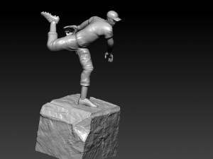 MLB - BASEBALL PLAYER STATUE DESTOP - TROPHY CUP - 3D PRINT 3Dプリントモデル