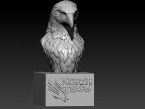 NCAA - NORTH TEXAS MASCOT FOOTBALL MASCOT STATUE - CNC - 3D PRINT Modelo de Impressão 3D