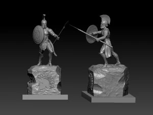 NCAA - SAN JOSE STATE SPARTANS FOOTBALL MASCOT STATUE 3D Print Model