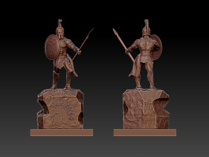 NCAA - SAN JOSE STATE SPARTANS FOOTBALL MASCOT STATUE 3D Принт Модель
