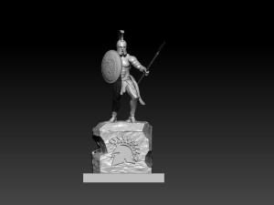 NCAA - SAN JOSE STATE SPARTANS FOOTBALL MASCOT STATUE 3D Принт Модель