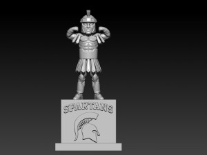 NCAA - MICHIGAN STATE SPARTANS FOOTBALL MASCOT STATUE Modelo de impresión 3D