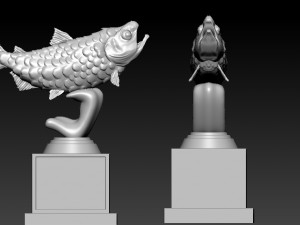 MASTER BAITER TROPHY BIG BASS AWARD FISHING TROPHY - 3D PRINT 3D-printmodel