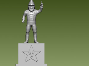 NCAA - VANDERBILT COMMODORES FOOTBALL MASCOT STATUE DESTOP Modelo de Impressão 3D
