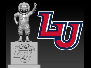 NCAA - СТАТУЯ ТАЛІСМІНА ФУТБОЛЬНОГО ПОЛУМ'Я СВОБОДИ - АМЕРИКАНСЬКИЙ ФУТБОЛ 3D Принт Модель