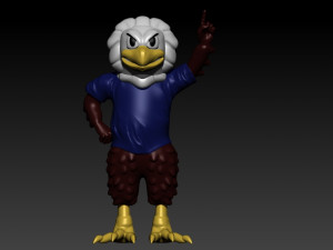 NCAA - LIBERTY FLAMES FOOTBALL MASCOT STATUE - AMERICAN FOOTBALL 3Dプリントモデル