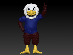 NCAA - LIBERTY FLAMES FOOTBALL MASCOT STATUE - AMERICAN FOOTBALL 3Dプリントモデル