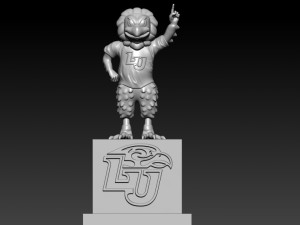 NCAA - LIBERTY FLAMES FOOTBALL MASCOT STATUE - AMERICAN FOOTBALL 3Dプリントモデル