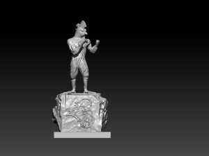 COASTAL CAROLINA UNIVERSITY CHANTICLEER MASCOT STATUE DECOR - NCAA 3D-printmodel