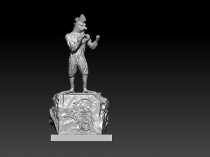 COASTAL CAROLINA UNIVERSITY CHANTICLEER MASCOT STATUE DECOR - NCAA 3D-printmodel