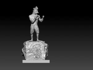 COASTAL CAROLINA UNIVERSITY CHANTICLEER MASCOT STATUE DECOR - NCAA 3D Print Model