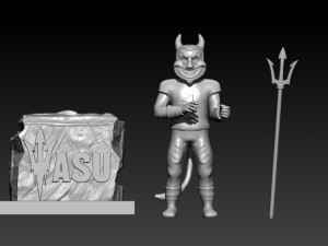 NCAA - ARIZONA STATE SUN DEVILS FOOTBALL MASCOT STATUE DECOR 3D Принт Модель