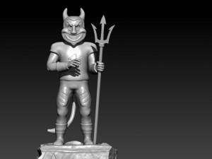 NCAA - ARIZONA STATE SUN DEVILS FOOTBALL MASCOT STATUE DECOR 3D Принт Модель