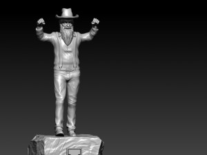 NCAA - APPALACHIAN STATE MOUNTAINEERS FOOTBALL MASCOT STATUE 3D Принт Модель